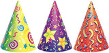 Kaleidoscope Hats, Party Favors, Asst, 6 Ct - 1 Pkg