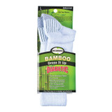 Diabetic Bamboo Crew Sock, White/Grey - 1 Pkg