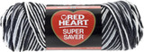 E300 Super Saver Yarn, Zebra, 5 oz - 3 Packs