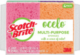 O-Cel-O Scrub Sponge, 4 Pk - 1 Pkg