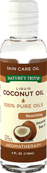 Nature's Truth Liquid Coconut Oil Unscented - 4 oz