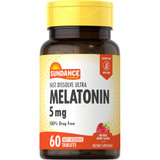 Sundance Vitamins Melatonin 5 mg Natural Berry Flavor - 60 Tablets