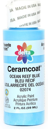 Ceramcoat Acrylic Paint, Ocean Reef Blue, 2 oz - 1 Pkg