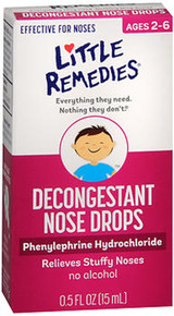 Little Remedies For Noses Decongestant Nose Drops - 0.5 oz