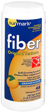Sunmark Fiber Laxative Original Texture Orange Flavor - 19 oz