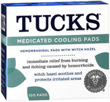 Tucks Medicated Cooling Pads - 100 ct