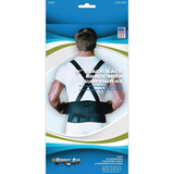 Sport Aid Back Brace with Suspenders XL Black - Each