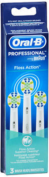 Oral-B Floss Action Brush Heads - 3 pack