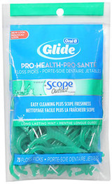 Oral-B Pro-Health Floss Picks + Scope Outlast Long Lasting Mint Flavor - 75 ct