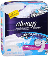 Always Discreet Bladder Protection Pads Regular Length Maximum Absorbency - 3 pks of 48