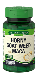 Nature's Truth Horny Goat Weed with Maca Dietary Supplement - 60 Capsules