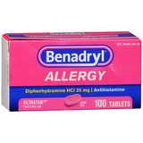 Benadryl Allergy Ultratab Tablets - 100 ct