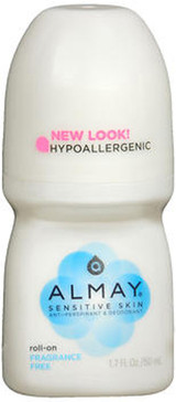 Almay Sensitive Skin Anti-Perspirant & Deodorant Roll-On Fragrance Free - 1.7 oz