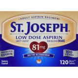 St. Joseph Low Dose Aspirin 81 mg Micro Tablets - 120 ct