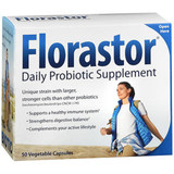 Florastor Probiotic Supplement, 250 mg - 50 Capsules