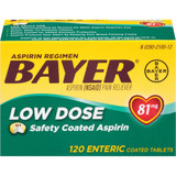 Bayer Low Dose Safety Coated Aspirin 81 mg Tablets - 120 ct