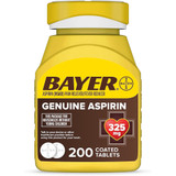 Bayer Genuine Aspirin 325 mg Coated Tablets - 200 ct