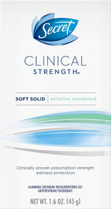 Secret Clinical Strength Antiperspirant/Deodorant Smooth Solid Sensitive - 1.6 oz