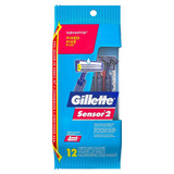 Gillette Sensor 2 Lubrastrip Disposable Razors - 12ct