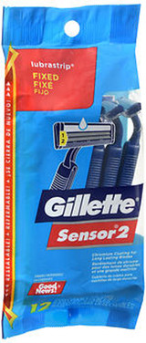 Gillette Sensor 2 Lubrastrip Disposable Razors - 12ct