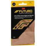 Futuro Energizing Ultra Sheer Knee Highs For Women Medium Nude Mild