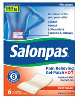 Salonpas Pain Relieving Gel-Patches Hot - 6 Ct.