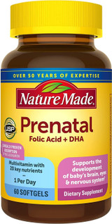 Nature Made Prenatal Multi + DHA 200 mg - 60 Liquid Softgels