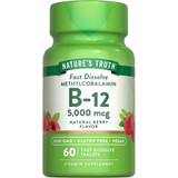Nature's Truth Sublingual Methylcobalamin B-12 5000 mcg Fast Dissolve Tabs Natural Berry Flavor - 60 ct