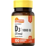 Sundance High Potency Vitamin D3 1000 IU Quick Release - 100 Softgels