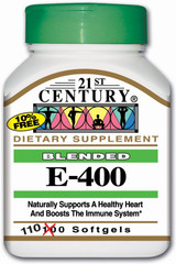 21st Century E-400 Softgels - 110 ct