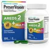Bausch + Lomb PreserVision Eye Vitamin & Mineral Supplement Softgels - 100 ct