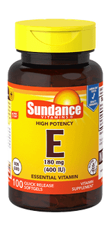 Sundance Vitamins High Potency E 400IU - 100 Softgels