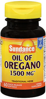 Sundance Vitamins Oil of Oregano 1500 mg Herbal Supplement Quick Release Softgels - 60 ct