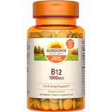 Sundown Naturals B-12 1000 mcg Tablets - 60 ct