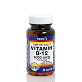 Basic Vitamins Vitamin B-12 1000 mcg Tablets Time Released - 60 ct