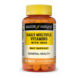 Mason Natural Daily Multiple Vitamin with Iron - 100 Tablets