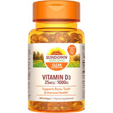 Sundown Naturals High Potency D3 Vitamin D 1000 IU Softgels - 200 ct