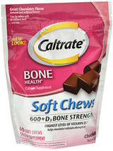 Caltrate Chocolate Truffle 600+D Calcium Supplement Soft Chews - 60 ct