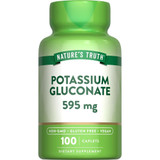 Nature's Truth Potassium Gluconate 595 mg Caplets - 100 ct