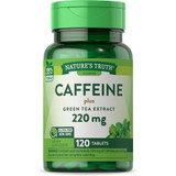 Nature's Truth Caffeine 200 mg Plus Green Tea Extract Tablets - 120 ct