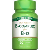 Nature's Truth High Potency B-Complex plus B-12 Tablets - 90 ct