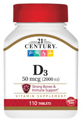 21st Century Vitamin D-2000 Tablets - 110 ct