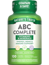 Nature's Truth ABC Complete Vitamins + Minerals Multivitamin Mineral Supplement - 100 Coated Caplets