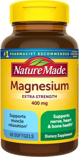 Nature Made Magnesium 400 mg Liquid Softgels High Potency - 60 ct