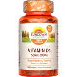 Sundown Naturals Vitamin D3 2000 IU Softgels - 350 ct