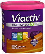 Viactiv, Calcium Plus D, Soft Chews, Caramel - 100 soft chews