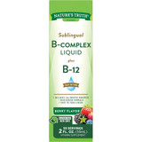 Nature's Truth Sublingual B Complex Liquid Plus B-12 Natural Berry Flavor Liquid - 2 oz
