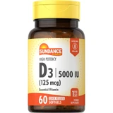 Sundance Vitamins Vitamin D3 High Potency - 60 Softgels