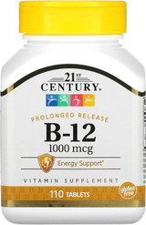21st Century B-12, 1000 mcg Prolonged Release Tablets - 110 Tablets