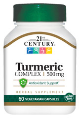 21st Century Turmeric Complex 500 mg - 60 Vegetarian Capsules